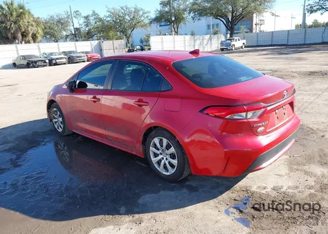 2020 Toyota Corolla Le z USA, uszkodzony, nr VIN 5YFEPRAE0LP128202